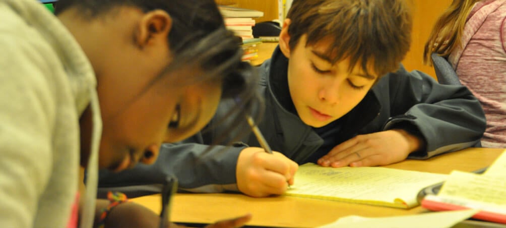 students developing creative writing - slideshow pics